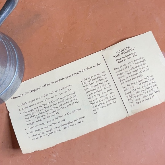 VINTAGE Wilton Columbia PA 1776 Pewter Tankard Stein Mug, 12 oz. - Picture 6 of 6